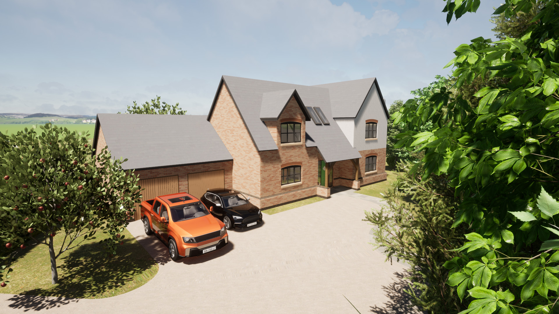 Pontesbury Hill Road.