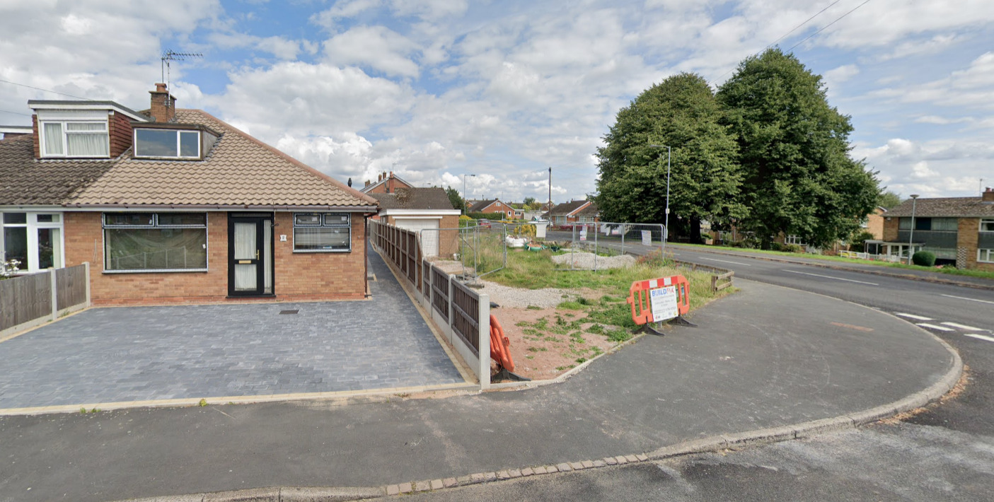 Planning Permission Secured For Corner Plot Dwelling In Staffordshire.